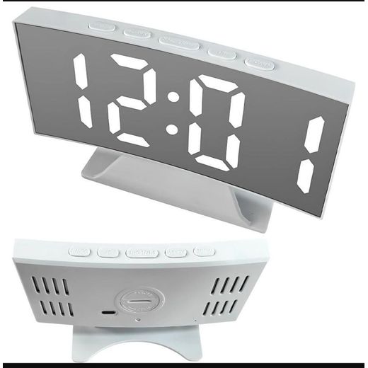 Modern LED Digital Alarm Clock – Large Display Desk Clock