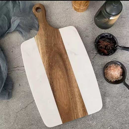 Generic Premium Acacia & Marble Chopping Board – Elegant, Durable & Functional - image 2