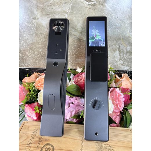 Generic Facial recognition smart lock video intercom wifi camera fingerprint door lock biometric locks with cards and app unlock - image 4