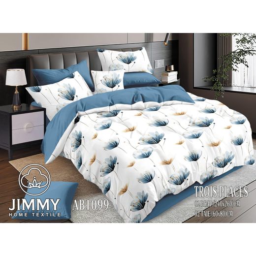 Cozy Pattern Luxurious 6pcs Cotton  Duvet Cover Bedding Set 6x7 with Soft Bedsheet and 4 Matching Pillowcases for Elegant Bedroom Comfort