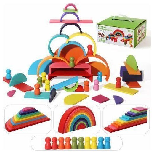 Generic Rainbow Building Blocks Sets