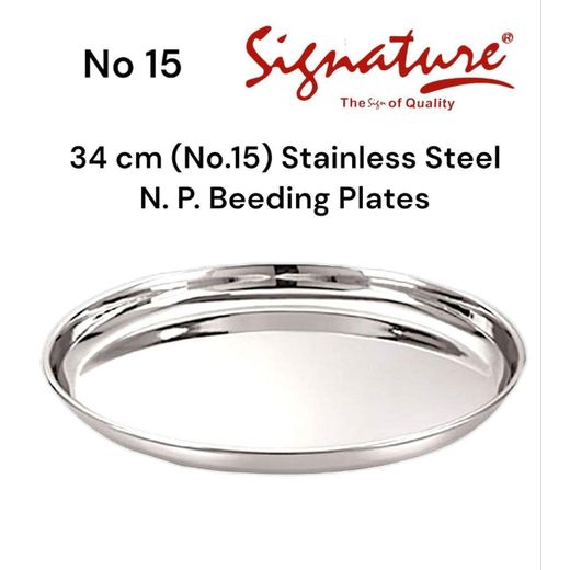 10pcs No 15 (34 cm) N. P. Beeding  Stainless Steel Plates