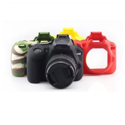 Generic Soft Silicone Protective Case For Nikon D3400  D3300 Black - image 2