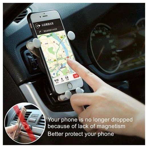 Car Air Vent Phone Mount, Upgrade Military Gravity Car Phone Holder With Clip