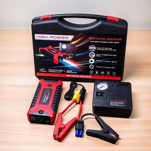 Generic High Power Quick Start 12V 99800mAh Car Jump Starter with Air Compressor. - image 2