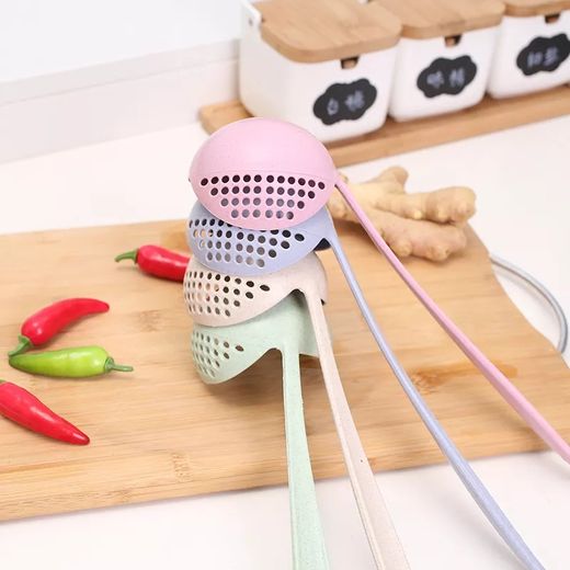 Generic Heat Resistant 2-in-1 Drainer Spoon - Food Grade PP, Multicolour, Lightweight Kitchen Utensil - image 3