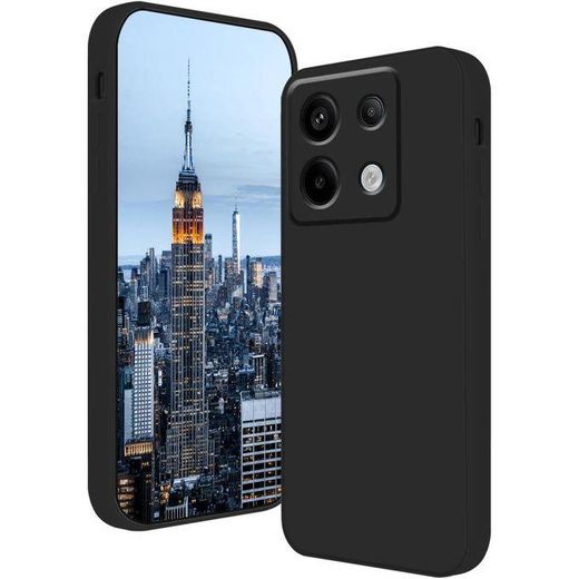 Generic Redmi Note 13 Pro 5g Case Silicone Liquid Dark Green, Soft Smooth Touch Xiaomi Redmi Note 13 Pro 5g Phone Case Silicone Shockproof Thin Cover (Black)