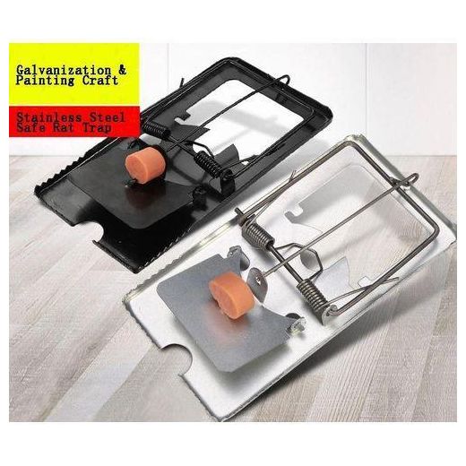 Reusable Manual Metal Snap Mouse Rat Trap - Black Or Silver