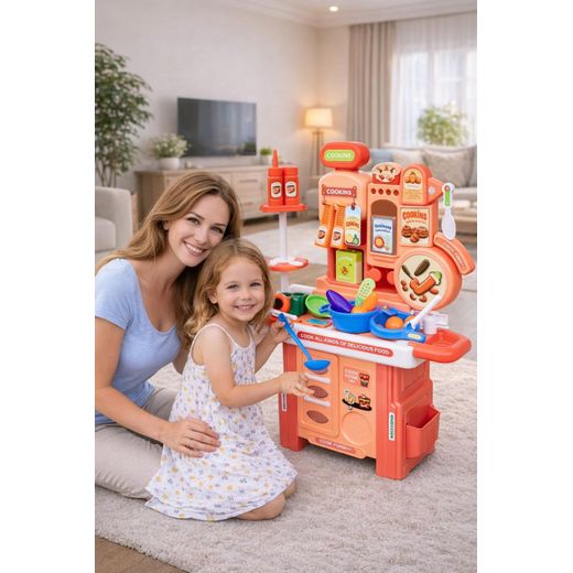 Kids Role Play Kitchen Set 56 Pieces Fun Learning Toy