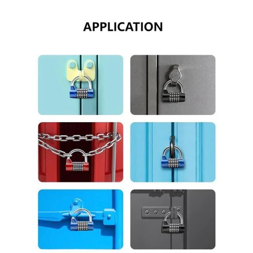 Generic Stellar 5 Digit Combination Lock Anti-Theft Padlock Weatherproof Outdoor Security Lock - image 3