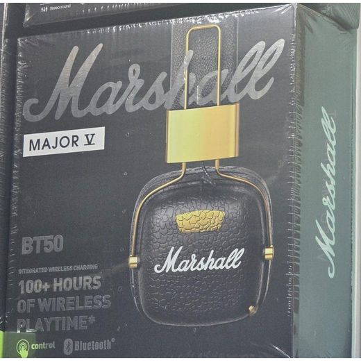 Marshall Major V BT50 On-Ear Bluetooth Headphones – Superior Sound Quality, Classic Rock Design, Long-Lasting Battery