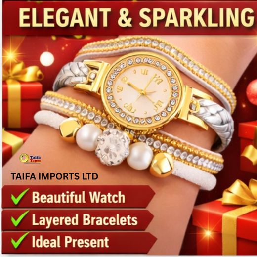 Fashion Luxury Women Rhinestone Watch & Bracelet Set – Elegant Quartz Wristwatch with “Love” Charm, Glitter Strap - Perfect Gift For Her - image 4
