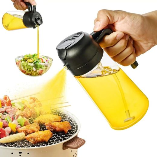 Generic 2 in 1 oil Sprayer n Automatic oil Dispenser - Black