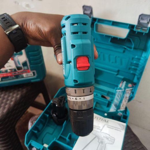 TOTAL  Cordless Drill 12V 20N.m Impact Drill Lithium-ion Hammer Drill with 2 Batteries & USB Type-C Port 20Nm Power Tool Set - image 4