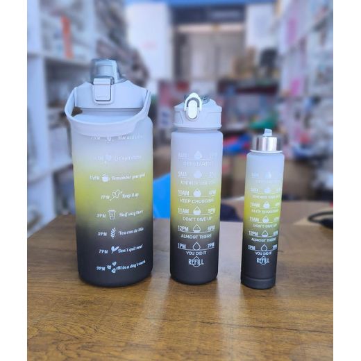 Generic 3 in 1 Motivational Water Bottle - image 3
