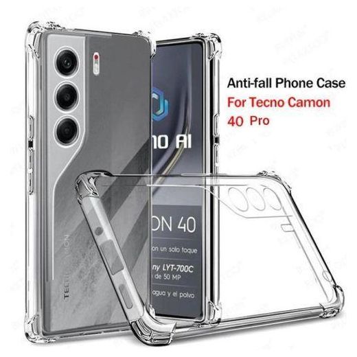 Tecno  Camon 40 Pro Back Cover Clear, Transparent, Colorless Premium Comfortable Grip Phone Case/ Cover - image 2