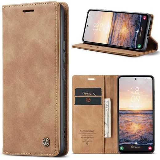 Apple iPhone 16 Plus Premium Vintage Leather Caseme Flip Wallet Case – Luxury Protective Cover for Stylish, Elegant & Durable Everyday Use