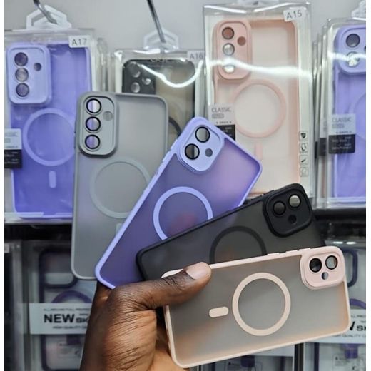 Apple Classic Series MagSafe Cover with 9HD Back + Lens Protect for iPhone 14 - Purple