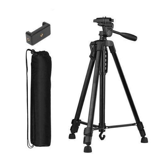 Generic Heavy Duty Tripod Stand 3366 Phone/SLR Camera Tripod Stand Max Height 1.4M - image 2