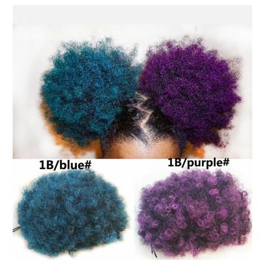Generic Afro Hair Bun - Full & Fluffy Synthetic Hair Extension, 0.5 kg - image 2