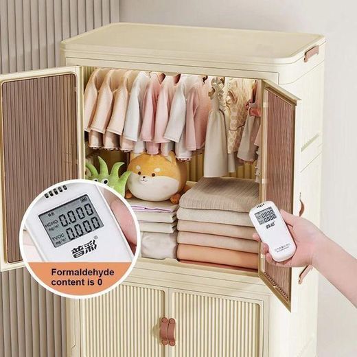 Generic Stackable 3-Level Plastic Portable Wardrobe / Closet - image 2