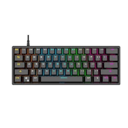 wired mechanical aming keyboard 61 keys mechanical keyboard usb multiple mode for laptop and computers