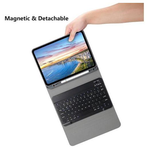 Generic iPad 10th Generation Case with Keyboard 10.9 inch Smart Folio Cover with Pencil Holder - image 3