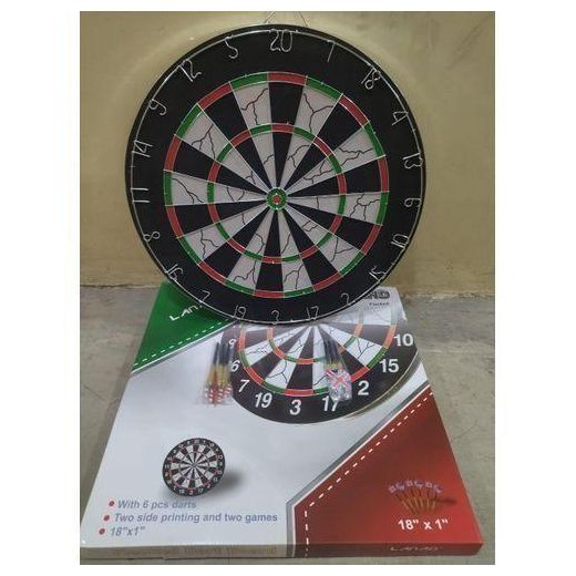 Darters Board Games Professional Dart Board Set with 6pcs Free Darts-18inch
