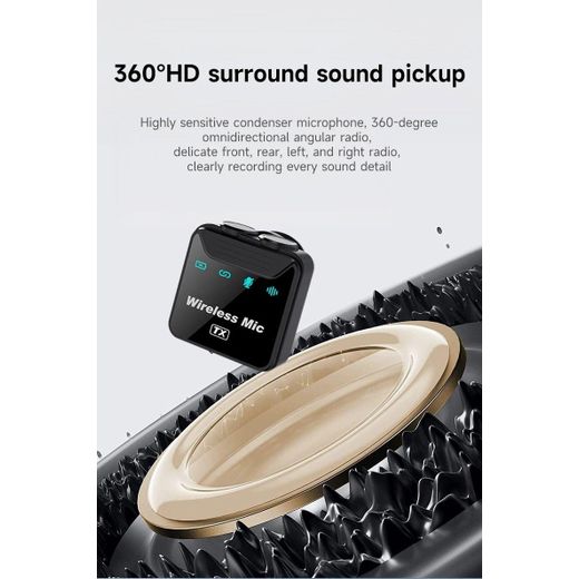 Generic Wireless Lavalier SX23 with Mic Mute Button & Display Indicator - image 2