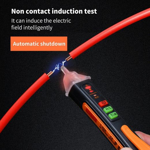 Generic Voltage Tester Non Voltage Tester AC12-1000V with LED Flashlight Lighting - image 3