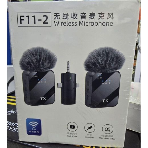 Generic F11-2 Wireless Microphone – Advanced Technology for Crystal-Clear Voice Transmission