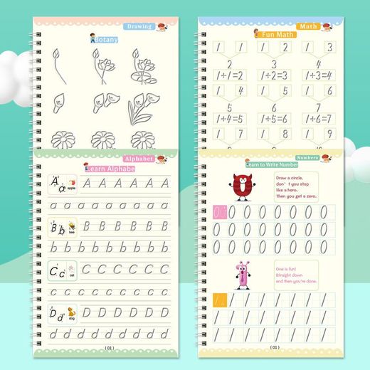 Generic Kids Early Education Sank Reusable Practice Copybook PC1 - image 2