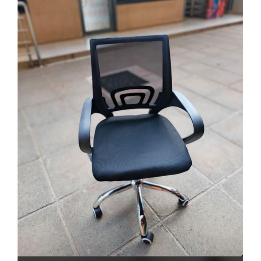 Generic Ergonomic Secretarial Mesh Office Chair - Swivel Computer Desk Chair with Lumbar Support & Chrome Base - image 2