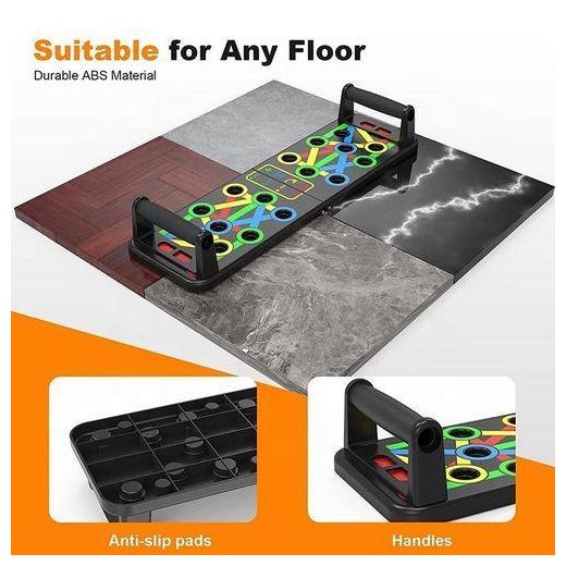 Generic Push-up Board Bracket Adjustable Folding Non-slip Home Fitness Abdominal Exerciser Abdominal Muscle Support Board Indoor