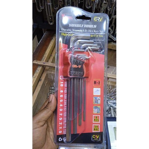Generic QiLiang Hex Key Wrench Set (9 Pcs (Large) - image 2