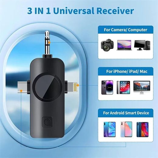 Generic F11-2 Wireless Lavalier Microphone Kit 3-in-1 Dual Mini Clip For Teachers Lectures And Training - image 3