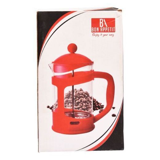 Generic Borosilicate Glass French Press Coffee Maker - 350ml, Black, Dishwasher Safe - image 2