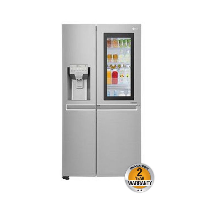 Lg Gc X247csav Instaview Side By Side Fridge 668l 23 59 Ft Platinum Silver Best Price Online Jumia Kenya