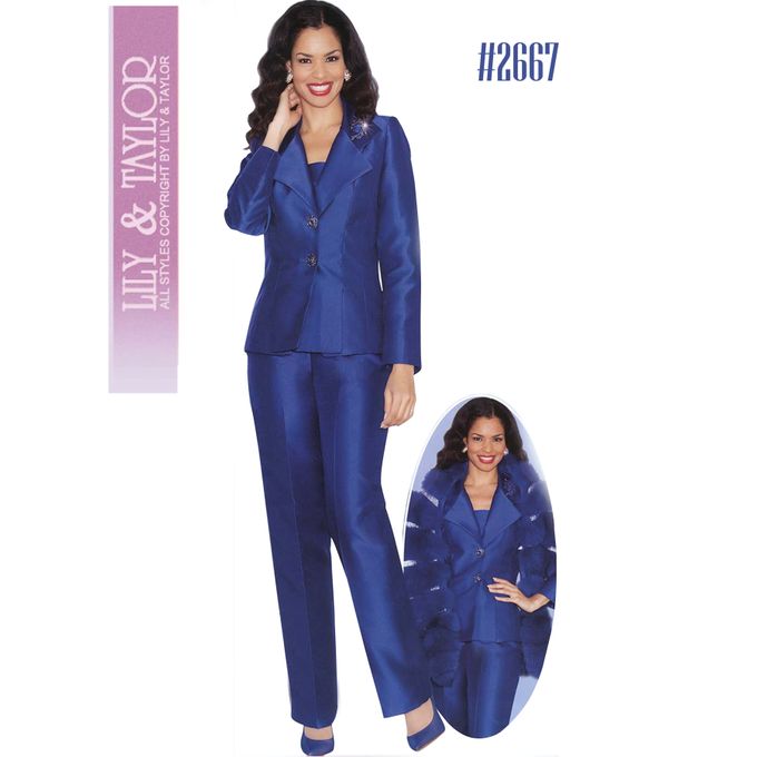 Lily \u0026 Taylor Navy Blue Official Ladies 