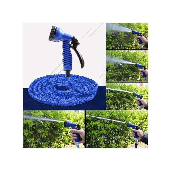 product_image_name-Magic-Telescopic Pipe Expandable Magic Flexible Garden Watering Hose With Spray Gun Set(Blue)-1