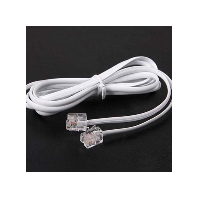 High Speed 3FT 1M RJ11 Telephone Phone ADSL Modem Line Cord Cable