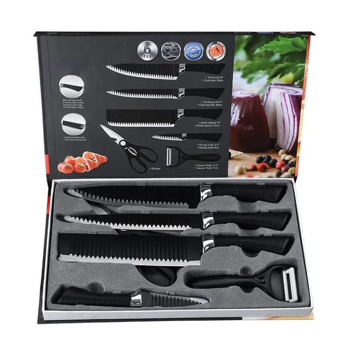 product_image_name-Generic-Classic Kitchenware Cookstyle Nonstick Elegant 6 Piece Knife Set-1