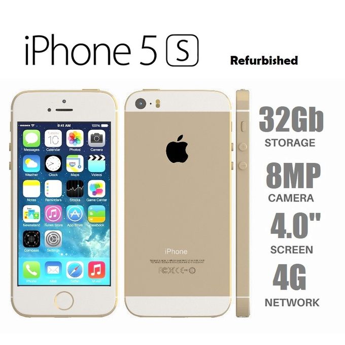 Apple Iphone 5s Smartphone 4 Inches 32gb Rom 1gb Ram 8mp Single Sim Refurbished Best Price Online Jumia Kenya