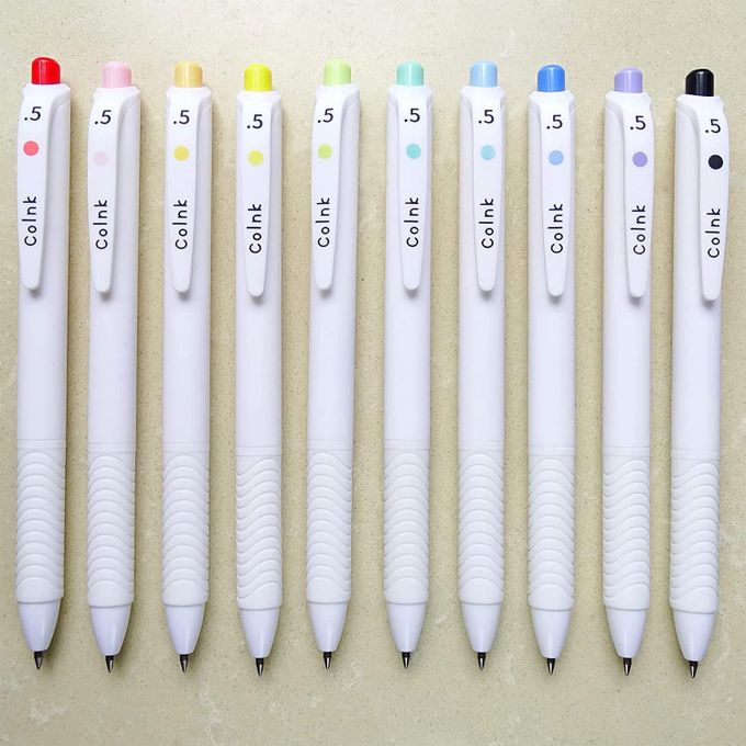 COLNK Color Gel Pens Fine Point 0.5mm for Jouranling Planners