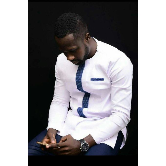 Mens white african shirt store