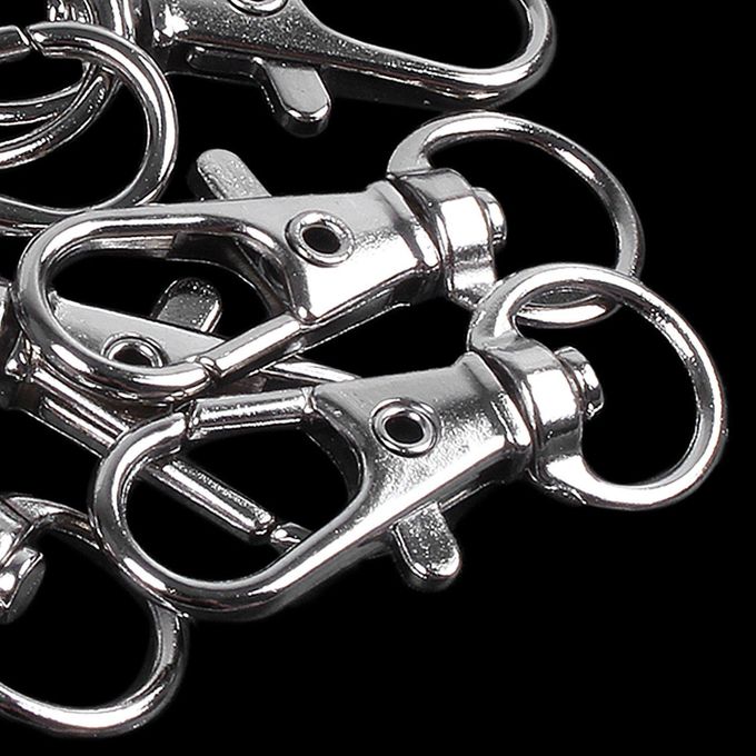 Generic 10pcs Metal Clasp Swivel Trigger Clips Snap Hooks Key Ring