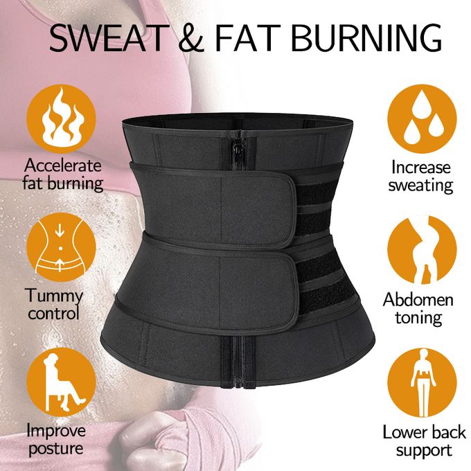 Fashion Steel Boned Waist Corset Trainer Sauna Sweat Sport Girdle Cintas  Modeladora Women Weight Loss Lumbar Shaper Workout Trimmer Belt @ Best  Price Online