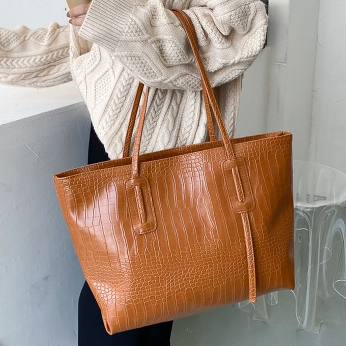 Leather Bags Handbags Women Famous Brands Big Women Casual Bags Trunk