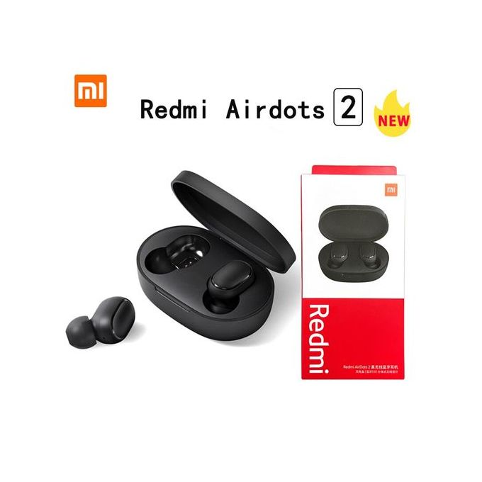 50pcs Wholesale Original Xiaomi Redmi Airdots 2 Wireless Earphone Bluetooth  Ai Control Earbuds Gaming Headset Free Shipping
