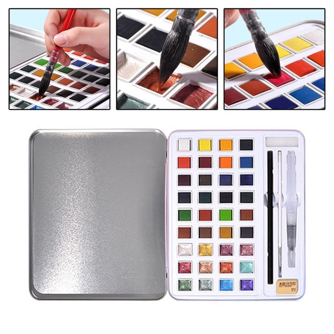 Wholesale Artmate Watercolor Cake Set 24 Colors with Water Brush and Sponge, Watercolor Paintings,Watercolor Paint Set From m.alibaba.com